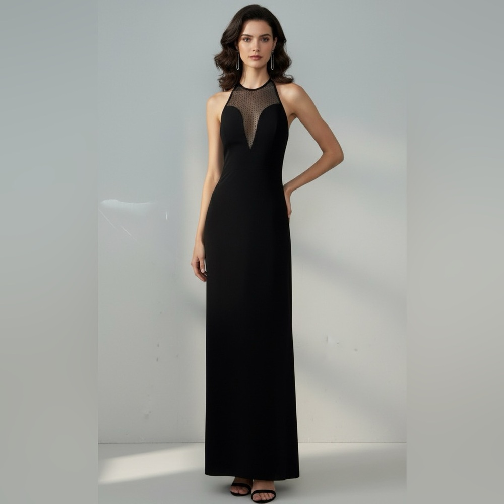 Bebe Halter Gown size small